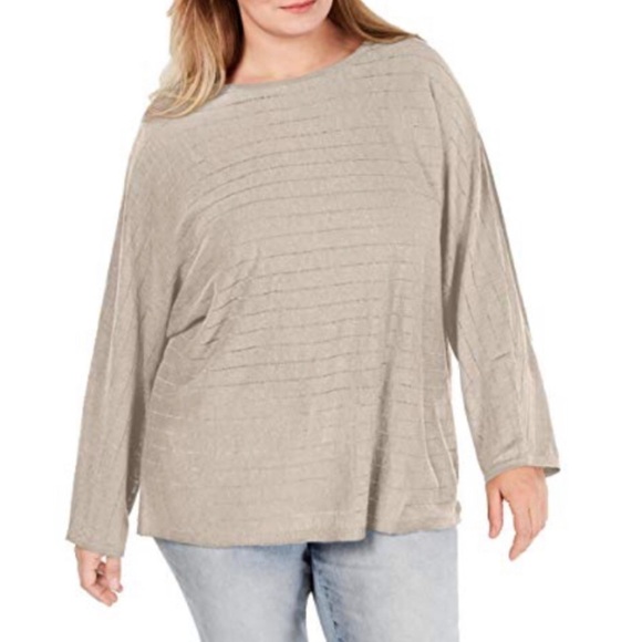Style & Co cream long sleeved top, NWT, 2X - Picture 1 of 8